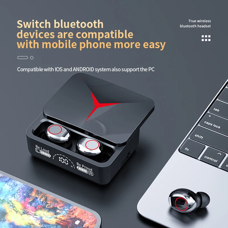 Fone Bluetooth Wireless Bluetooth com redução de ruído - bateria de longa duração