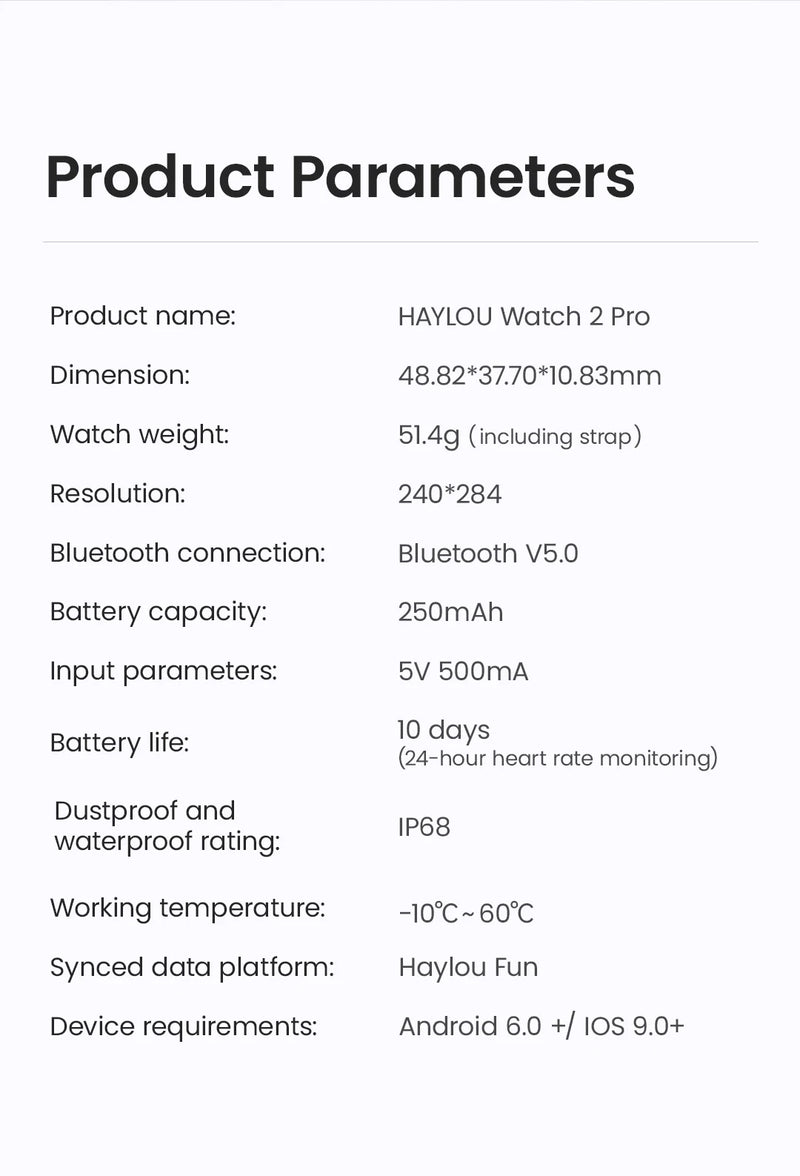 Smartwatch HAYLOU Watch 2 Pro